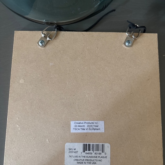 Wild air live in sunshine swim in the sea drink the wild air plaque Emerson - Picture 4 of 6